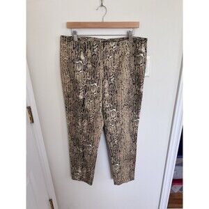 Vince Camuto Women's Snakeskin Cotton Spandex Pants 12